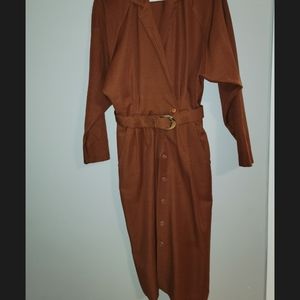 Gorgeous vintage button front dress